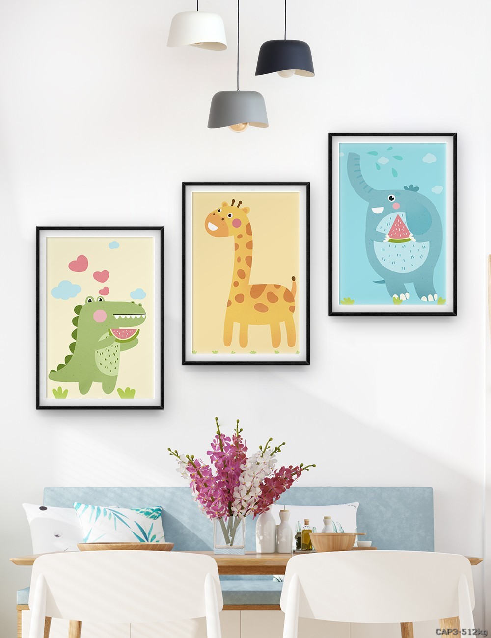 Động vật - tranh vẽ dễ thương CAP3-512kg